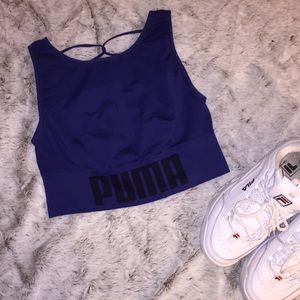 💙🖤Puma sports bra/crop tank top🖤💙
